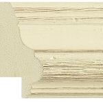 wc129 - 45mm wide curved distressed cream picture frame