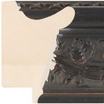 Ref B41 - 50mm wide Carved matt black designer frame