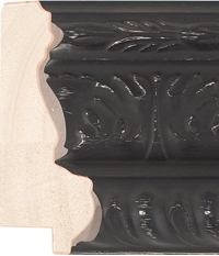 B45 – 75mm wide stunning designer frame in black with brushed silver detail. Short Image