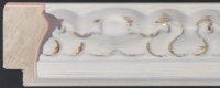 Wc133 – 30mm wide ivory & gold brushed picture frame Short Image