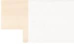 Ref w103 - 29mm wide white stained pictureframe