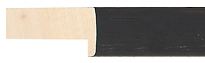 Ref B63 – 20mm wide  deep rebate black picture frame Short Image