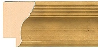 Ref G532 -37mm curved gold distressed frame Short Image
