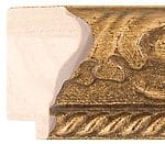 Ref G537 - 51mm heavily carved antique gold frame
