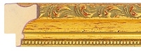Ref G453 – small heavily carved gold frame. Short Image