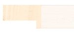 Ref WC136 - 20mm wide deep ivory wooden frame.