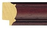 Ref DW328 34mm Walnut plain cushion profile picture frame