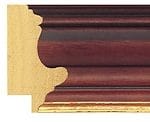 Ref DW334 45mm A beautifully profiled frame in a dark mahogany stain.