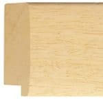 Ref BW432 71mm Natural softwood gently cushioned profile frame.