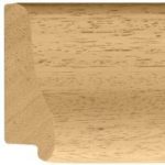 Ref Bw421 - 68mm wide curved pale wood frame