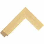 Ref BW417 – 38mm wide curved pale wood frame Chevron