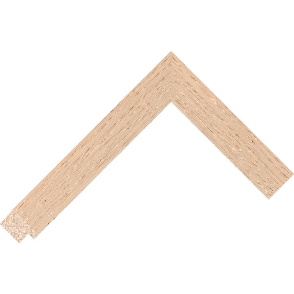 Ref BW430 - 27mm Natural finish solid oak flat frame. - Picframes.co.uk