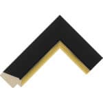 Ref B15 – 49mm wide Black/Gold sloped frame Chevron