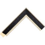 Ref B17 – 30mm wide Italian ebony frame Chevron