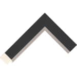 Ref B21 – 35mm wide Matt black/Pewter frame Chevron