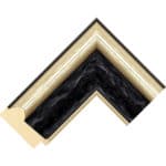 B31 – 70mm wide Ebony frame Chevron