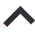 Ref B36  – 30mm square matt black painted frame Chevron