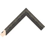 Ref B40 – 25mm wide Black designer frame Chevron