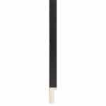 Ref B64 – 25mm deep smooth matt black Long Image