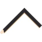 Ref B65 – 19mm wide curved black & Gold picture frame Long Image