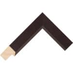 DW318 – 33mm wide deep dark brown stained picture frame Chevron