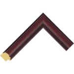 Ref DW328 – 34mm Walnut plain cushion profile picture frame Chevron