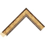 G512 – 30mm wide elegant gold and bronze picture frame Chevron