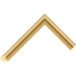 G523 – 21mm wide curved gold picture frame Chevron