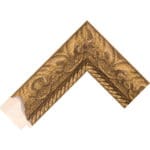 Ref G537 – 51mm heavily carved antique gold frame Chevron