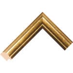 Ref G542 – 25mm Curved gold foil distressed finished frame Chevron