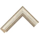 S207 – 40mm wide curved solid pine silver frame Chevron