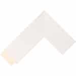 Ref W113 – 53mm wide white stain finished frame Chevron