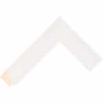 Ref W119 – 38mm wide scooped matt white frame Chevron