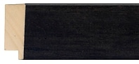 Ref GR10 – 33mm Modern dark charcoal frame showing wood grain. Short Image